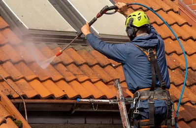 Démoussage et hydrofuge de toiture à Fressain